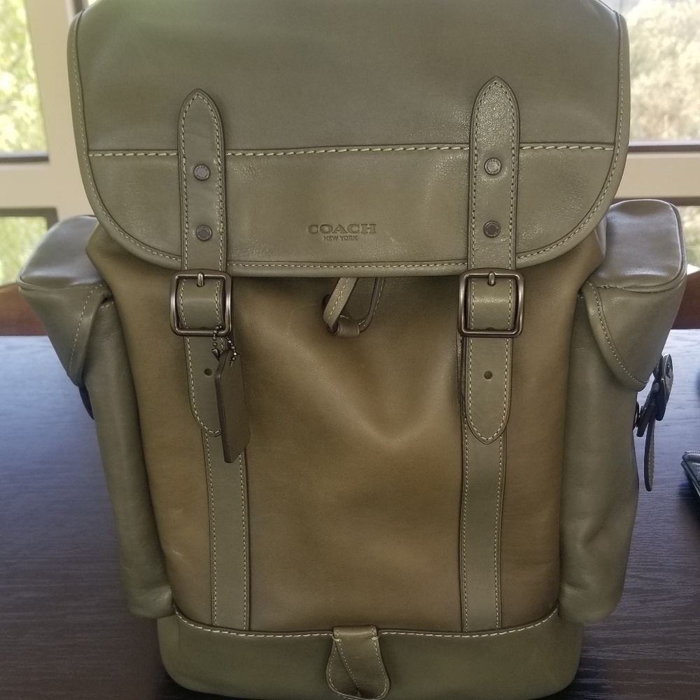 COACH LEATHER MENS BACKPACK